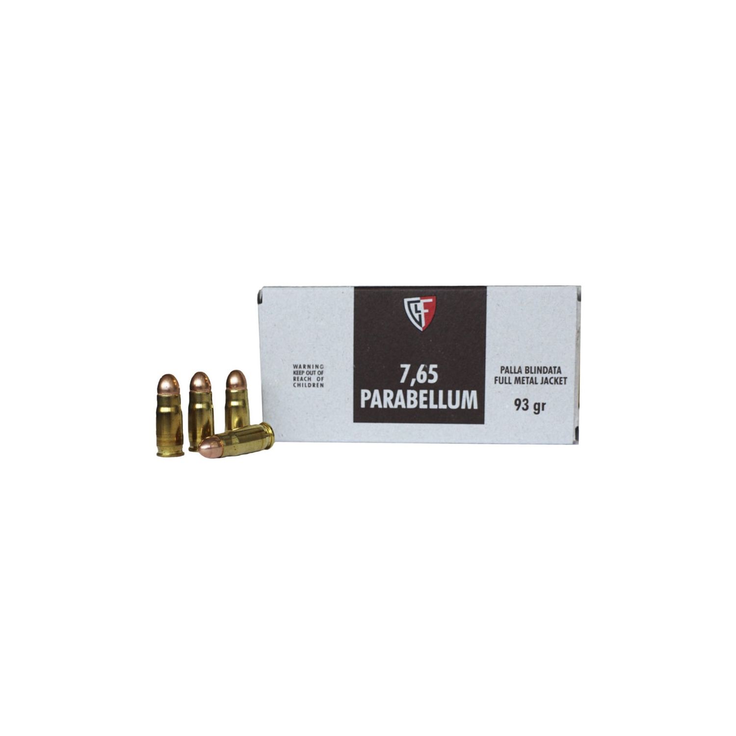 Fiocchi FMJ Cal. 7.65 Parabellum 93gr