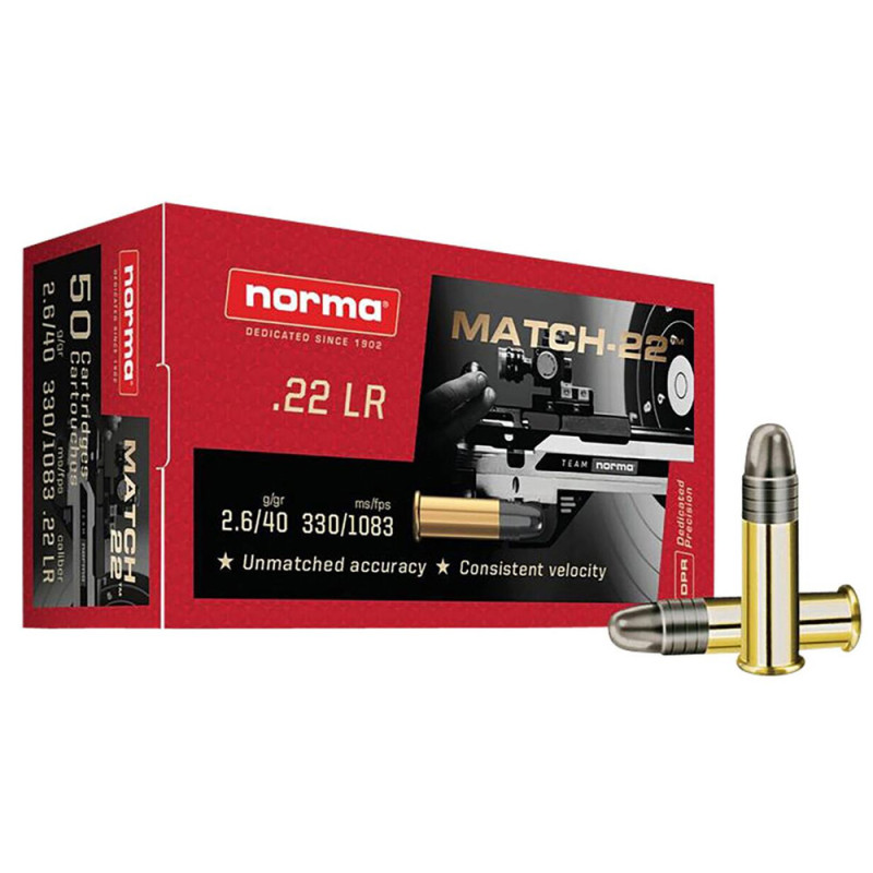 Norma MATCH-22 Cal. 22LR 40gr